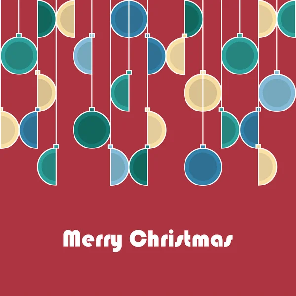 Весела Різдвяна Листівка Векторні Ілюстрації — стоковий вектор