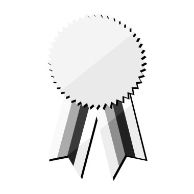 Beyaz arkaplanda madalya vektör illüstrasyonu