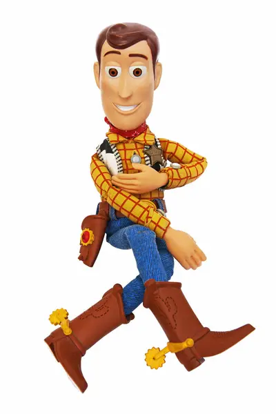 Woody Pride警长 在迪斯尼 皮克斯制作的 玩具总动员 电影中出现的牛仔破布娃娃 — 图库照片#
