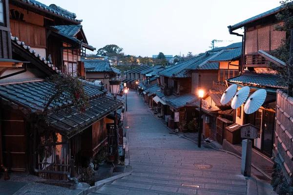 Japan Kyoto 2023 아침에 히가시야마 지역의 마을의 아름다운 — 스톡 사진