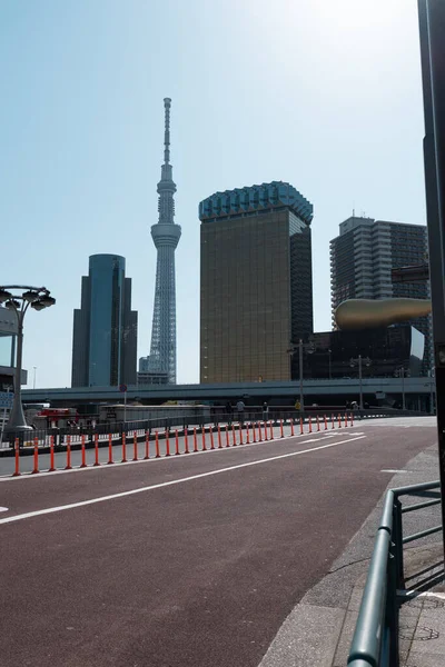 Tokyo Japan April 2023 Skyline Building Och Tokyo Skytree Tower — Stockfoto