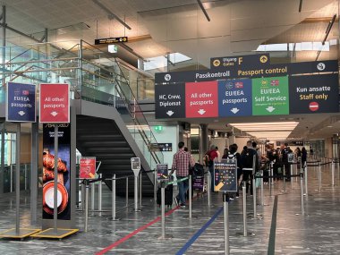 OSLO, NORWAY - JUL 2: Oslo Gardermoen Airport in Norway, as seen on July 2, 2022.