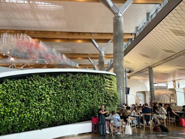OSLO, NORWAY - JUL 2: Oslo Gardermoen Airport in Norway, as seen on July 2, 2022.