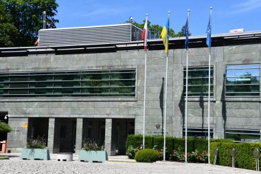 VARŞAN, POLAND - 13 Temmuz 2022 'de Polonya' nın Varşova şehrinde görüldüğü gibi.