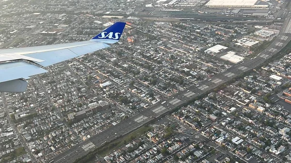 Newark Jul Luchtfoto Van New Jersey Gebied Van Sas Airlines — Stockfoto