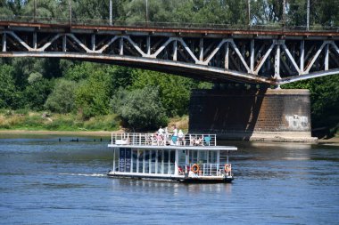WARSAW, POLAND - JUL 3: View from the Vistula Boulevards in Warsaw, Poland, as seen on July 3, 2022.