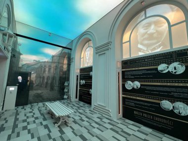 WARsaw, POLAND - 10 Temmuz 2022 'de Polonya' nın Varşova kentindeki NBP Para Merkezi.