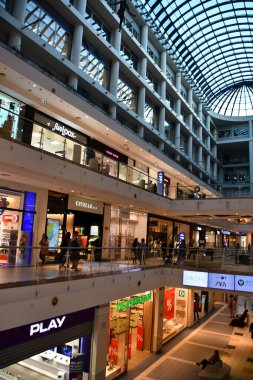 WARSAW, POLAND - JUL 11: Blue City shopping mall in Warsaw, Poland, as seen on July 16, 2022.