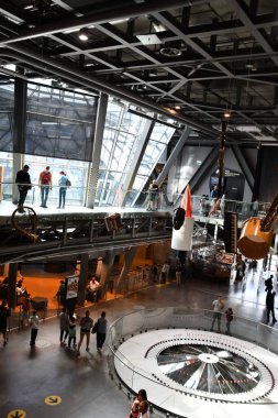 WARsaw, POLAND - 11 Temmuz 2022 'de Polonya' nın Varşova kentindeki Kopernik Bilim Merkezi.