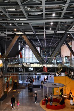 WARsaw, POLAND - 11 Temmuz 2022 'de Polonya' nın Varşova kentindeki Kopernik Bilim Merkezi.