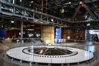 WARsaw, POLAND - 11 Temmuz 2022 'de Polonya' nın Varşova kentindeki Kopernik Bilim Merkezi.