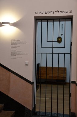 WARSAW, POLAND - JUL 11: Synagogue at Emanuel Ringelblum Jewish Historical Institute in Warsaw, Poland, as seen on July 11, 2022.