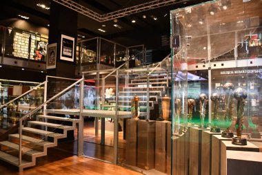 WARSAW, POLAND - JUL 11: Legia Museum in Warsaw, Poland, as seen on July 11, 2022.