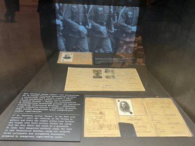 10 Temmuz 2022 'de Polonya' nın Varşova kentindeki Varşova Ayaklanma Müzesi 'nde görüldü..