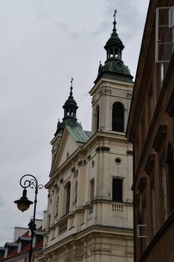 WARSAW, POLAND - JUL 12: Church of the Holy Spirit in Warsaw, Poland, as seen on July 12, 2022.