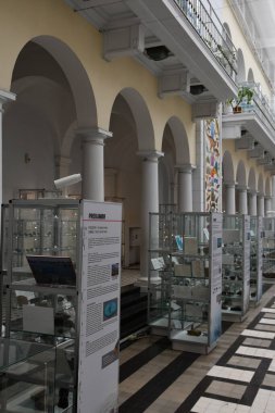 WARSAW, POLAND - JUL 13: Geological Museum of the State Geological Institute in Warsaw, Poland, as seen on July 13, 2022.