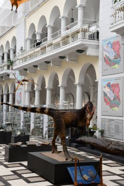WARSAW, POLAND - JUL 13: Geological Museum of the State Geological Institute in Warsaw, Poland, as seen on July 13, 2022.