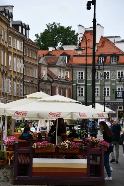 Warsaw Polónia Jul Cidade Velha Varsóvia Polônia Como Visto Julho — Fotografia de Stock