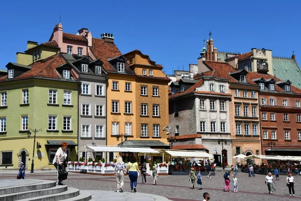 Warsaw Polonia Jul Ciudad Vieja Varsovia Polonia Visto Desde Julio — Foto de Stock