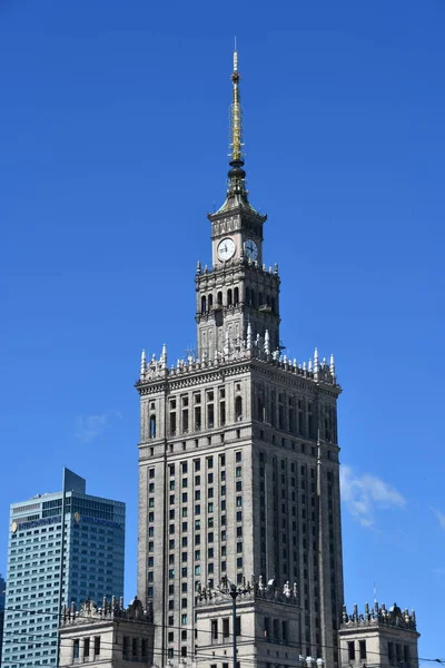 stock image WARSAW, POLAND - JUL 10: Palace of Culture and Science in Warsaw, Poland, as seen on July 10, 2022.