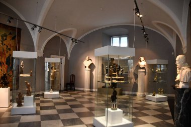 10 Temmuz 2022 'de Polonya' nın Varşova kentindeki Kraliyet Kalesi 'nde görüldü..