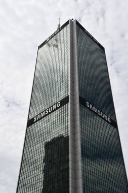 WARSAW, POLAND - JUL 15: Warsaw Marriott Hotel in Warsaw, Poland, as seen on July 15, 2022.