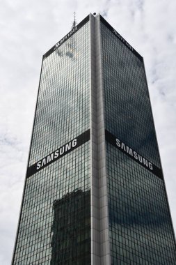 WARSAW, POLAND - JUL 15: Warsaw Marriott Hotel in Warsaw, Poland, as seen on July 15, 2022.