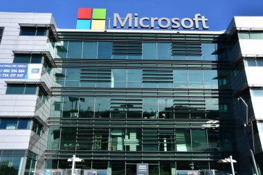 WARSAW, POLAND - JUL 14: Microsoft Polska in Warsaw, Poland, as seen on July 14, 2022.
