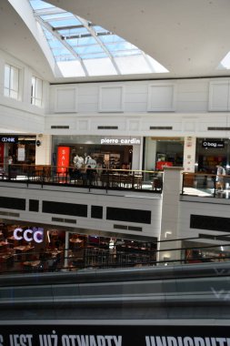 WARSAW, POLAND - JUL 16: Westfield Arkadia shopping mall in Warsaw, Poland, as seen on July 16, 2022.