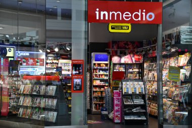 WARSAW, POLAND - JUL 16: Inmedio store at Westfield Arkadia shopping mall in Warsaw, Poland, as seen on July 16, 2022.