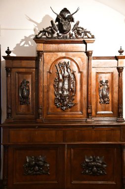 WARSAW, POLAND - JUL 15: Museum of Hunting and Horsemanship at Royal Lazienki Museum in Warsaw, Poland, as seen on July 15, 2022.