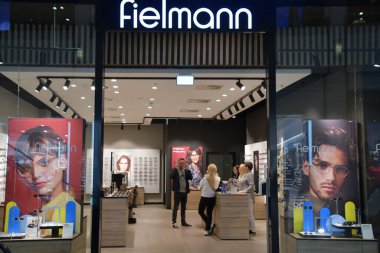 WARSAW, POLAND - JUL 16: Fielmann store at Galeria Mokotow shopping mall in Warsaw, Poland, as seen on July 16, 2022.