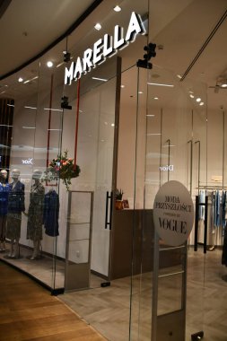 WARSAW, POLAND - JUL 16: Marella store at Galeria Mokotow shopping mall in Warsaw, Poland, as seen on July 16, 2022.