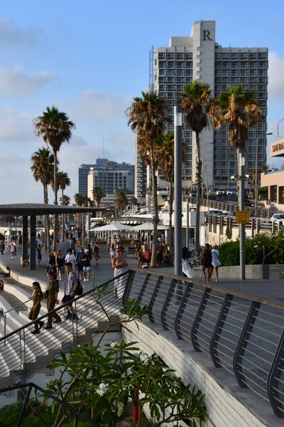 Tel Aviv Israel Temmuz 2021 Srail Tel Aviv Plajı — Stok fotoğraf