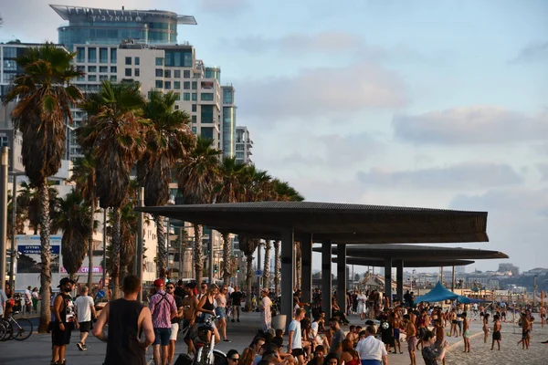 Tel Aviv Israel Temmuz 2021 Srail Tel Aviv Sahilinde Görüldü — Stok fotoğraf