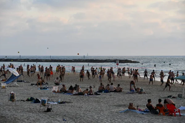 Tel Aviv Israel Jul Beach Tel Aviv Israel Seen July — Stock Photo, Image