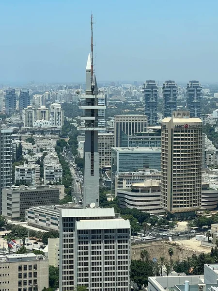 Tel Aviv Israel Temmuz 2021 Srail Tel Aviv Havadan Görünüşü — Stok fotoğraf