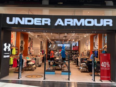 TEL AVIV, ISRAEL - JUL 21: Under Armour store at TLV Fashion Mall in Tel Aviv, Israel, as seen on July 21, 2022.