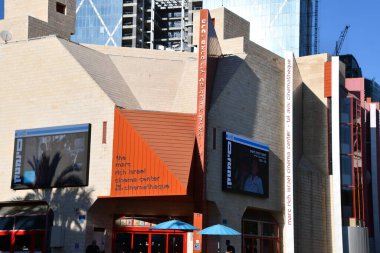 TEL AVIV, ISRAEL - JUL 20: Marc Rich Israeli Cinema Center & Tel Aviv Cinematheque in Tel Aviv, Israel, as seen on July 20, 2022.