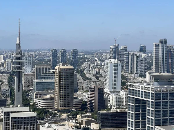 Tel Aviv Israel Lipca Widok Lotu Ptaka Tel Awiw Izraelu — Zdjęcie stockowe