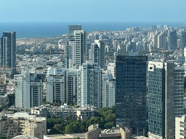 Tel Aviv Israel Июл Вид Воздуха Тель Авив Израиле Видно — стоковое фото
