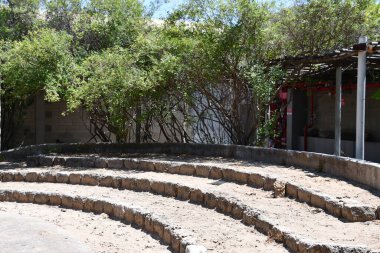 TEL AVIV, ISRAEL - 20 Temmuz 2022 'de İsrail' in Tel Aviv kentindeki Muza Eretz Müzesi 'nde İnsan ve Çalışma Pavyonu. 