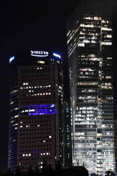 stock image TEL AVIV, ISRAEL - JUL 20: Skyscrapers in Tel Aviv in Israel, as seen on July 20, 2021.