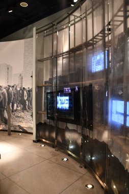 TEL AVIV, ISRAEL - 20 Temmuz 2021 'de İsrail' in Tel Aviv kentindeki Yitzhak Rabin Center.