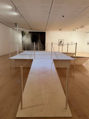 TEL AVIV, ISRAEL - 21 Temmuz 2021 'de İsrail' de Tel Aviv Sanat Müzesi.