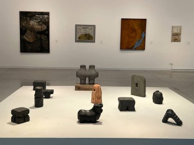 TEL AVIV, ISRAEL - 21 Temmuz 2021 'de İsrail' de Tel Aviv Sanat Müzesi.