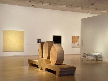 TEL AVIV, ISRAEL - 21 Temmuz 2021 'de İsrail' de Tel Aviv Sanat Müzesi.