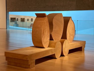 TEL AVIV, ISRAEL - 21 Temmuz 2021 'de İsrail' de Tel Aviv Sanat Müzesi.