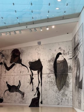 TEL AVIV, ISRAEL - 21 Temmuz 2021 'de İsrail' de Tel Aviv Sanat Müzesi.