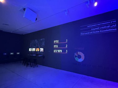 TEL AVIV, ISRAEL - 21 Temmuz 2021 'de İsrail' de Tel Aviv Sanat Müzesi.